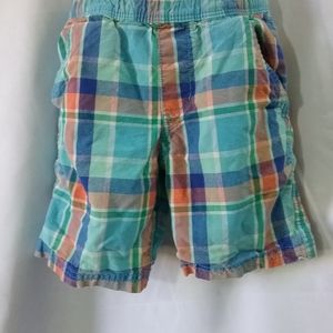 Boys colorful plaid shorts size 4t